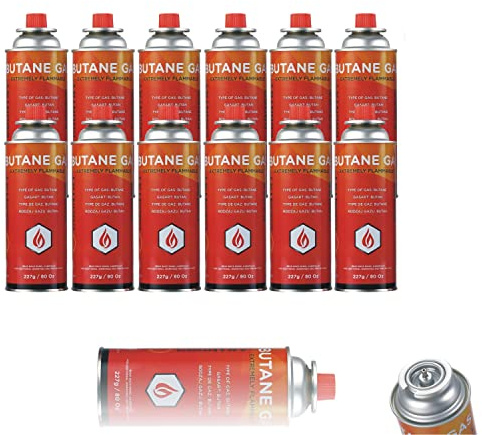 Pilot Imports BUTANE GAS BOTTLES CANISTERS FOR COOKER HEATER BBQ (Pack of 20)