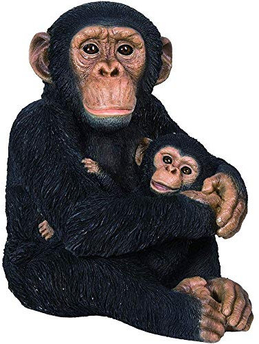 Vivid Arts - Real Life Mutter und Baby Schimpanse Haus oder Garten Dekoration (XRL-CHM8-B)