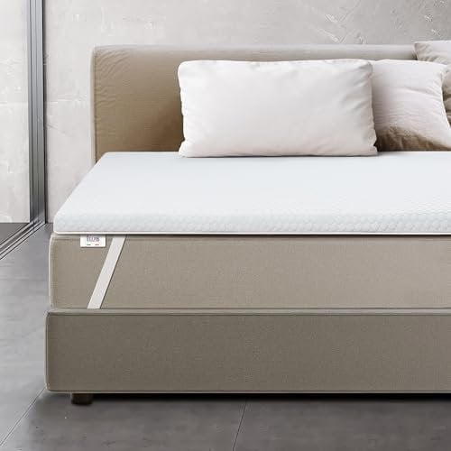 The White Stone Matratzen Topper und antimykotisch 85x185cm Memory Foam H3 | Orthopädische Matratzentopper, belüftet | Matratzenauflage 6 cm | Gepolstert, mit abnehmbarem Bezug