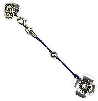 Genuine ClaspEase Blue Corded Heart Lobster Heart Pandora clasp Charm opener Nail Saver