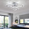 Moderne Kristall LED Deckenleuchte, Kaltweiß 6000K Diamant-Kristallleuchter, Design-Deckenleuchte mit 3 Kristallringen, Edelstahl Pendelleuchte Deckenbeleuchtung für Wohnzimmer Schlafzimmer Küche Flur
