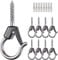 BeneLabel 8er m6 Schraubhaken Lichterkette Hake Zum Einschrauben für Outdoor-Garten Hängende Pflanze, String Draht, Tassen, Küchenutensilien mit Sicherung & Spreizanker, 8.3cm / 100lbs,Schwarz