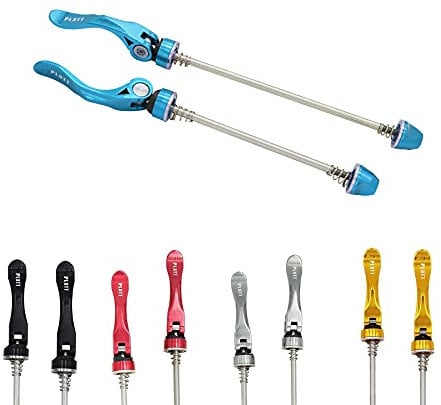 PLATT Fahrrad Schnellspanner,Vorder und Hinterrad Schnellspannset,Schnellspannachsen für Rennrad/Mountainbike,Blau