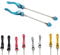 PLATT Fahrrad Schnellspanner,Vorder und Hinterrad Schnellspannset,Schnellspannachsen für Rennrad/Mountainbike,Blau