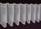 Concepts Scheibengardine Bistrogardine Cafehausgardine Kurzstore Bestickt 30 x 144 (HxB) cm weiß -grün
