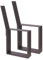 Bc-elec - HMTS-0101B 2 Bankfüße aus schwarzem Stahl mit Rückenlehne, Bankgestell mit Rückenlehne 40x81cm.