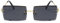 YUELUQU Retro Rahmenlose Sonnenbrille für Damen Herren Mode Retro Rechteck Brille Quadratische durchsichtige Sonnenbrille (A-Gold/schwarz)