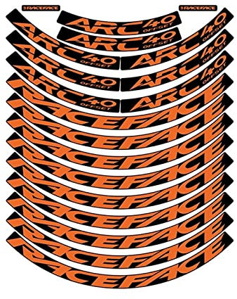 BUSEB Fahrrad-Radaufkleber RA-CE-FA-CE ARC40 MTB Felgenaufkleber Fahrradaufkleber Radsatz Aufkleber Felgenaufkleber Fahrradzubehör (Color : 29er orange)