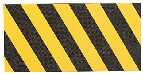 PARKING FACIL - Protecteur de Paroi Latérale pour Garage - 500 x 250 x 25 mm - Jaune/Noir - Protège Les Portes et Les Pare-Chocs des Voitures dans Les Parkings