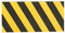 PARKING FACIL - Protecteur de Paroi Latérale pour Garage - 500 x 250 x 25 mm - Jaune/Noir - Protège Les Portes et Les Pare-Chocs des Voitures dans Les Parkings