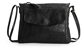 muud Vadsø exklusive Umhängetasche in Leder Black