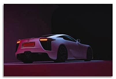 JDM Sportauto-Poster für Lexus Lfa Rennauto Supercar Poster Dekorative Malerei Leinwand Wand & Kunstbild Druck Moderne Familie Schlafzimmer Dekor 30 x 45 cm