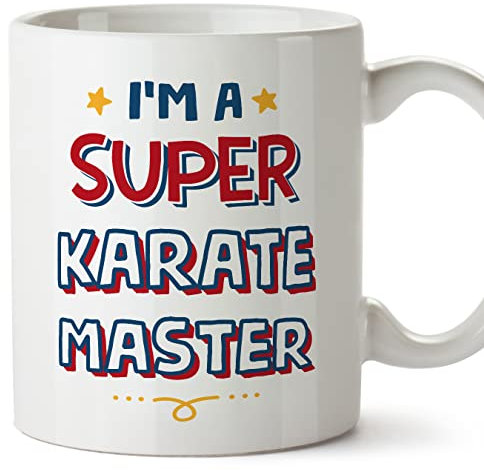 MUGFFINS Tazas para KARATEKA - En Inglés - - 11 oz / 330 ml - Regalo original y divertido