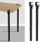 YUJIANHUAA F-Shaped Clamp-on Table Legs,Breakfast Bar Legs Adjustable 65-95cm Table Leg,Worktop Support Leg,Easy-Fit No Drill Table Legs,for Work Table Coffee Table Bar Table (2pcs,Black)