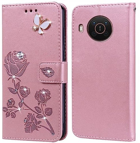 Phone Case for Nokia X20/X10 with Kickstand,Card Slots,Silicone Bumper,Shockproof,Flip Wallet Leather Protective Cover for Nokia X20/X10