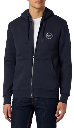 JACK & JONES Sweat zippé Jprblushield Teddy SG Sn Veste Shirt, Bleu, L Homme