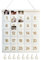 Weihnachts-Countdown-Adventskalender mit Taschen, Weihnachtsbild-Countdown-Tafel, Foto-Adventskalender, Adventskalender für Kinder, Schokolade und Süßigkeiten