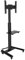 XTRARM Proton 500 Meuble TV Mobile avec étagère, TV env. 37-70 Pouces / 40 kg, Nombreuses Tailles VESA, Hauteur Variable jusqu'à env. 211 cm, Noir, Meuble TV