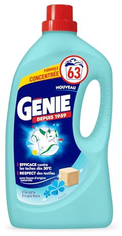 GENIE Lessive Liquide Fleurs Fraiches 63 Lavages - 2,52L