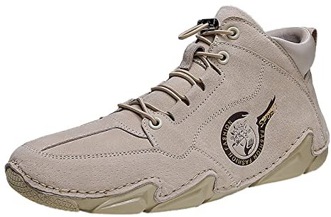 Hsternexy Herren Sportschuhe Hoch Fitnessstudio Hochschaft Sportschuhe Sneaker Running Leicht Gedämpft Laufschuhe Turnschuhe Schwarz Weiss Bungee Herrenschuhe Joggingschuhe