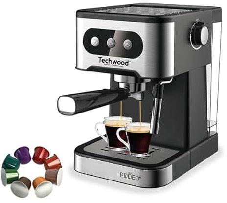 Techwood Cafetière expresso TCA-156EXN, Noir