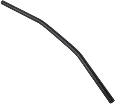 Motorrad Retro Bend Lenker Eisenmaterial Motorrad Lenker Bend Lenkstange, Universell Retrogebogene Lenker 22MM Motorrad Lenker für die meisten Motorräder (Black)