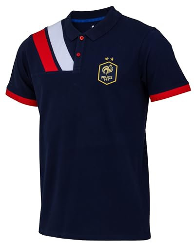 FFF Polo Collection Officielle Equipe de France de Football - Taille Adulte Homme L