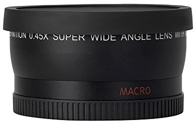 wide lens HUIOP HD 52MM 0.45x Wide Angle Lens with Macro Lens Replacement for Canon Pentax 52MM DSLR Camera