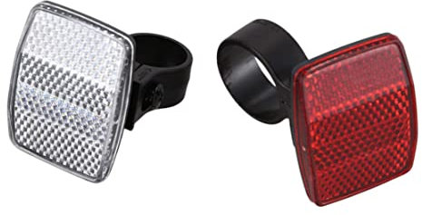 Fahrrad-Reflektoren Fahrrad-Lichtreflektor hinten vorne für Lenker Sattelstange 30,4 mm 2 Stück Fahrrad-Reflektoren Fahrrad-Frontreflektor Fahrrad-Rückreflektor-Licht Fahrrad-Reflektoren-Set