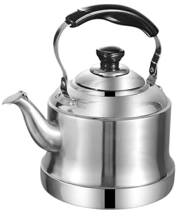 OUYUE Wasserkessel Pfeifkessel 2L Teekessel Herd Pfeifkessel 304 Edelstahl Pfeifenkessel Teekessel Teekanne Wasserkocher Flötenkessel Teekessel