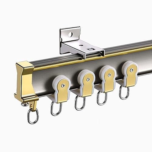 curtain track Door Curtain Rail Swing Arm for Front Door, Swing Arm Curtain Rod for Side Panels Window Curtain Display Stand Drapery Arm Front Door Curtain Rail (Color : Black, Size :