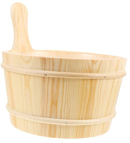 Sosoport Holzeimer Für Sauna Badeeimer Aus Holz Saunakübel Mit Henkel Passend Für Sauna Und Dampfbad