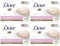 Dove Pink 3 in 1 Beauty Cream Bar reinigt, spendet Feuchtigkeit und pflegt, sulfatfreie Duschseife für weiche, glatte Haut, geeignet für den täglichen Gebrauch, 4 x 90 ml