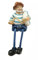 Generisch Dekofigur Seemann Kantenhocker, Sitzhöhe 6 cm, Maritime Dekoration