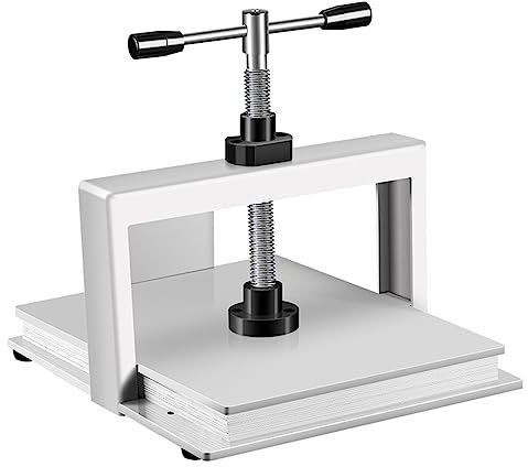 Manuelle Bindemaschine, Hochleistungs-Flachpresse, A3/A4-Buch-Rechnungsbindemaschine aus Stahl, Presse zum Binden von Rechnungen, Büro-Rechnungsbindemaschine, Flachdrücker, 1500 kg Druck (A4-Papier)