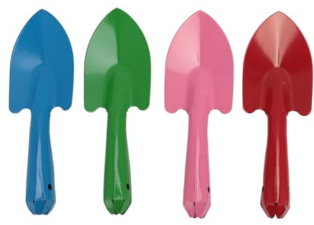 NSXAYIWE 4-teiliges Gartenschaufel-Set, Bunte Metall-Gartenhandwerkzeuge, Kelle, kleine Schaufel zum Pflanzen, Graben, Umpflanzen