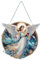 CXINLky DIY Diamond Art Painting Anhänger mit Kette Engel, Diamant Painting Engel Fensterbilder, 5D Diamond Malerei Engel Wandbehang Kits für Fenster Wand Garten Decor-01-Engel