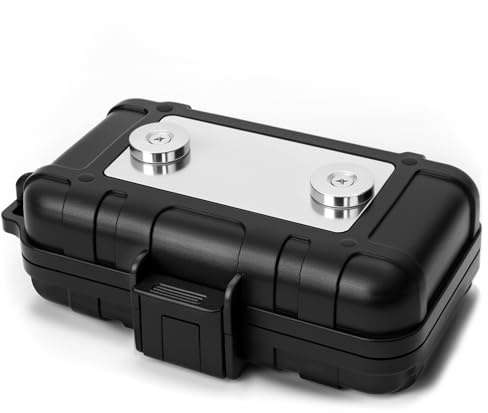 Puluole Magnetischer Schlüsselkasten für unter dem Auto, wasserdichter Schlüsselmagnet für unter dem Auto, verstecken Sie einen Schlüsselhalter für draußen, leistungsstarker magnetischer