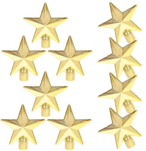 ABOOFAN 10 Uds Mini Árbol De Navidad Estrella En Miniatura Árbol De Navidad Estrella para Árbol De Navidad Pequeño Mini Árbol Estrella Árbol De Navidad Pequeñas Decoraciones De Adorno