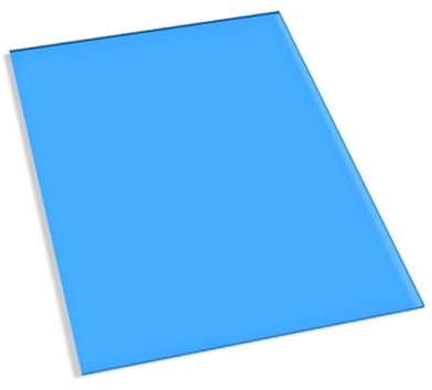Policarbonato Trasparente, Pannelli Policarbonato Lastra Di Copertura In Plastica Trasparente, Lastra Di Copertura Per Giardino Serra Pergola Tettoia Carport, Facile Piegare E Tagliare(Blue,0.8x9m(2.6