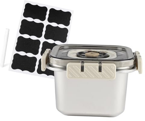 Gzsekken Cheese Fridge Storage Container,Airtight Cheese Box with Time Tracker,Small Fridge Storage Containers with Lids,Grated Chuck Chese Dish Dishwasher Safe Stainless Steel 650ML