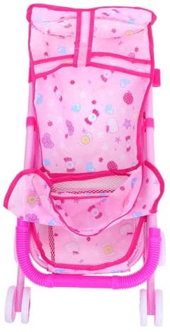 Abaodam Boys and Girls Pushchair for Dolls Simulation Doll Stroller Basket Toy for Role Playing