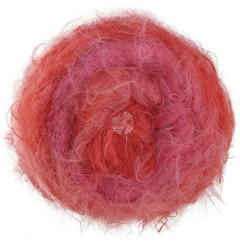 LANA GROSSA Basta Mista | Fake Fur Look, locker verzwirnter Franseneffekt & Merinofasern | Handstrickgarn aus 50% Schurwolle & 50% Polyamid | 50g Wolle zum Stricken & Häkeln | 100m Garn FB 106