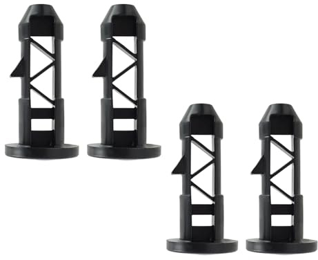 Febbya Wheelie Bin Lid Hinge Pins,4PCS Plastic Replacement for 240L Waste Container,Lid Clips Fits Green Black Otto ESE UK,68mmx31mm,for Household and Commercial Wheelie Trash Bins