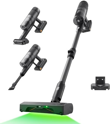roborock H60 Ultra Akku Staubsauger, 210AW Saugleistung, bis 90Min Laufzeit | kabelloser staubsauger mit 90° Flexibler Saugrohr, Staubsauger kabellos, Anti-Tangle Bürste für Teppiche, Tierhaare, Auto