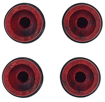 HOUDERCO 4 Stück Knöpfe für Gitarre aus Redwood Holz Ersatzregler für Elektrische Gitarre und Bass Passend für Split Schaft Potis Gitarrenzubehör