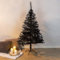 Gravidus schicker künstlicher Tannenbaum in schwarz mit Metallständer, 150cm
