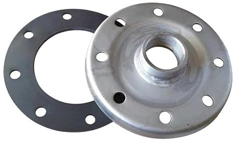 WITTKOWARE Gewindeflansch für Einschraubheizkörper, Edelstahl, mit Dichtung, Lochkreis 150mm, Gewinde DN40 (1½)