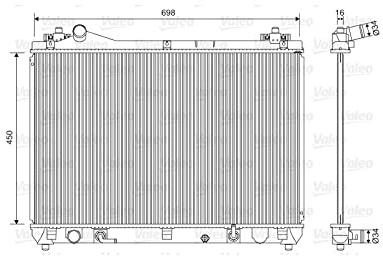 Valeo Radiator, Engine Cooling 701592