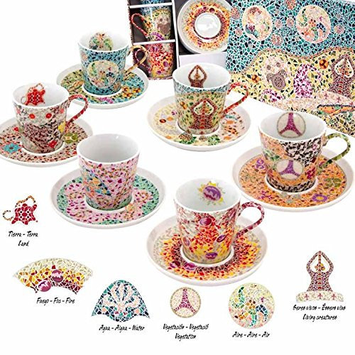 6 tazas de té Gaudí